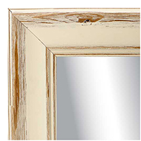 MR1052-1 Rustic Antique White  Custom Mirror