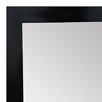 MR1940-5 Metal Bright Brushed Black Medium Custom Wall Mirror Custom Floor Mirror