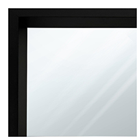 MR1212-9 Black - Custom Small Mirror - 0.69 Inch Wide MR1212-9 Black - Custom Small Mirror - 0.69 Inch Wide