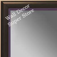MR1400-6 Black With Purple Lip - Small Custom Wall Mirror