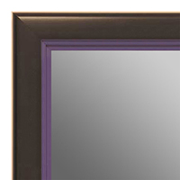 MR1401-6 Black With Purple Lip - Medium Custom Wall Mirror Custom Floor Mirror