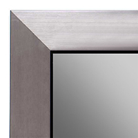 MR1494-4 Brushed Pewter With Black - Large Custom Wall Mirror Custom Floor Mirror MR1494-4 Brushed Pewter With Black - Large Custom Wall Mirror Custom Floor Mirror