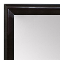 MR1507-1 Espresso Coffee Brown Small Custom Wall Mirror Custom Floor Mirror