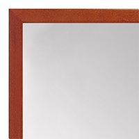 MR1511-3 Honey Stained Maple - Very Small Custom Wall Mirror