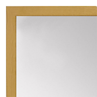 MR1511-6 Yellow Stained Maple - Very Small Custom Wall Mirror