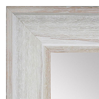 MR1514-1 White Distressed Barnwood - Extra Large Custom Wall Mirror Custom Floor Mirror