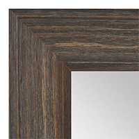 MR1514-2 Gray Distressed Barnwood - Extra Large Custom Wall Mirror Custom Floor Mirror