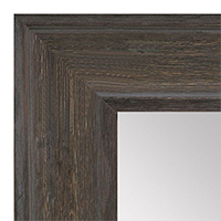 MR1514-3 Walnut Distressed Barnwood - Extra Large Custom Wall Mirror Custom Floor Mirror