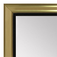 MR1520-3 Gold With Back Trim - Medium Custom Wall Mirror Custom Floor Mirror