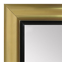 MR1521-3 Gold With Black Trim Large Custom Wall Mirror Custom Floor Mirror MR1521-3 Gold With Black Trim Large Custom Wall Mirror Custom Floor Mirror