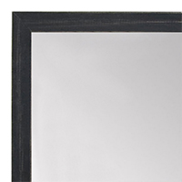 MR1532-1 Distressed Black - Very Small Custom Wall Mirror - Custom Bathroom Mirror