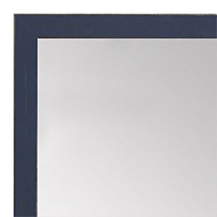 MR1532-5 Distressed Dark Blue - Very Small Custom Wall Mirror - Custom Bathroom Mirror