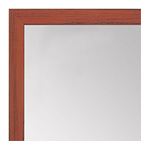 MR1532-8  Distressed Orange - Very Small Custom Wall Mirror -  Custom Bathroom Mirror