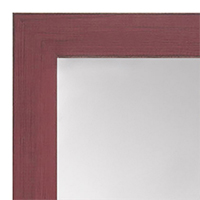 MR1533-4 Distressed Red - Medium  Custom Wall Mirror -  Custom Bathroom Mirror