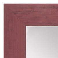 MR1535-4 Distressed Red - Large Custom Wall Mirror Custom Floor Mirror