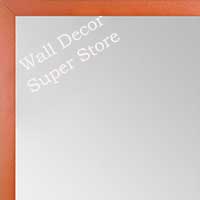 MR1540-12 Thin Metal Deep Orange Medium Custom Wall Mirror Custom Floor Mirror