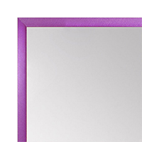 MR1540-13 Thin Metal Purple Lily Medium Custom Wall Mirror Custom Floor Mirror