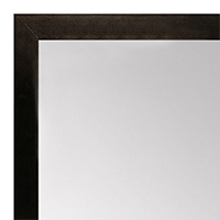 MR1843-1 Espresso Coffee Brown - 3/4 Inch Wide X 3/4 Inch High - Custom Wall Mirror - Custom Bathroom Mirror