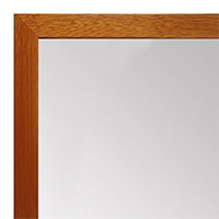 MR1843-2 Honey Maple - 3/4 Inch Wide X 3/4 Inch High - Custom Wall Mirror - Custom Bathroom Mirror