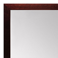 MR1843-7 Mahogany - 3/4 Inch Wide X 3/4 Inch High - Custom Wall Mirror - Custom Bathroom Mirror