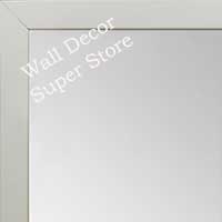 MR1843-8 White - 3/4 Inch Wide  X 3/4  Inch High - Custom Wall Mirror -  Custom Bathroom Mirror