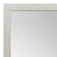 MR1843-8 White - 3/4 Inch Wide X 3/4 Inch High - Custom Wall Mirror - Custom Bathroom Mirror