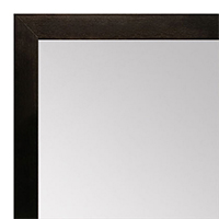 MR1544-1 Espresso Coffee Brown - 3/4 Inch Wide X 1 1/4 Inch High - Custom Wall Mirror - Custom Bathroom Mirror