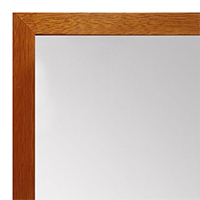 MR1544-2 Honey Maple - 3/4 Inch Wide X 1 1/4 Inch High - Custom Wall Mirror - Custom Bathroom Mirror