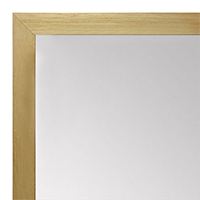 MR1544-4 Natural Clear - 3/4 Inch Wide X 1 1/4 Inch High - Custom Wall Mirror - Custom Bathroom Mirror