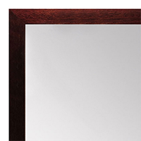 MR1544-7 Mahogany - 3/4 Inch Wide X 1 1/4 Inch High - Custom Wall Mirror - Custom Bathroom Mirror