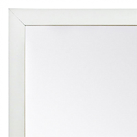 MR1544-8 White - 3/4 Inch Wide X 1 1/4 Inch High - Custom Wall Mirror - Custom Bathroom Mirror