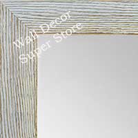 MR1548-4 Distressed White Driftwood - Medium  Custom Wall Mirror