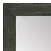 MR1548-5 Distressed Black Driftwood - Medium Custom Wall Mirror