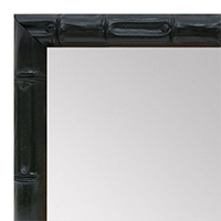 MR1549-4 Soft Black - Tropical Bamboo - Small Custom Wall Mirror Custom Floor Mirror