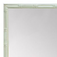 MR1552-1 Glossy White - Tropical Bamboo - Very Small Custom Wall Mirror MR1552-1 Glossy White - Tropical Bamboo - Very Small Custom Wall Mirror
