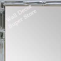 MR1552-5 Glossy Silver - Tropical Bamboo - Very Small Custom Wall Mirror