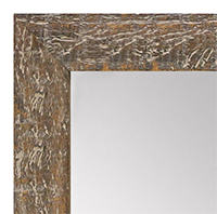 MR1555-5 Distressed Walnut - Medium Custom Wall Mirror