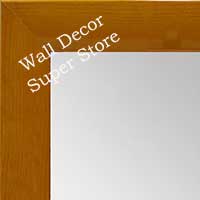 MR1563-2 Gloss Lacquer Yellow Wood Grain Medium Custom Wall Mirror -  Custom Bathroom Mirror