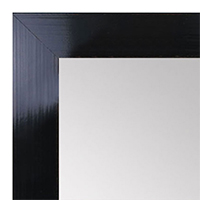 MR1565-3 Glossy Distressed Black - Medium Custom Wall Mirror - Custom Bathroom Mirror