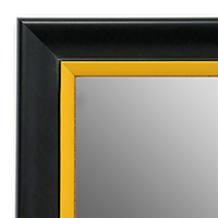 MR1690-2 | Black / Yellow | Custom Wall Mirror