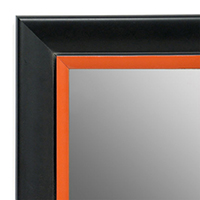 MR1690-3 | Black / Orange | Custom Wall Mirror