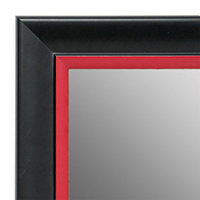 MR1690-4 | Black / Red | Custom Wall Mirror