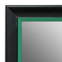 MR1690-5 | Black / Green | Custom Wall Mirror