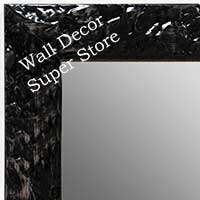 MR1692-1 | Glossy Black / Design | Custom Wall Mirror | Decorative Framed Mirrors | Wall D�cor
