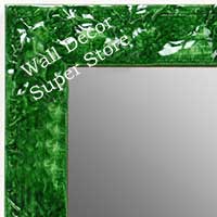 MR1692-3 | Glossy Green / Design | Custom Wall Mirror | Decorative Framed Mirrors | Wall D�cor
