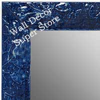 MR1692-8 | Glossy Blue / Design | Custom Wall Mirror | Decorative Framed Mirrors | Wall D�cor