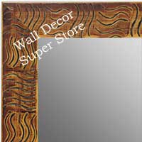 MR1702-5 | Walnut / Black / Design | Custom Wall Mirror | Decorative Framed Mirrors | Wall D�cor