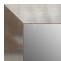 MR1708-3 | Stainless Steel Look - Mica Finish - Moulding | Custom Wall Mirror | Decorative Framed Mirrors | Wall D�cor