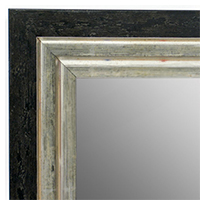 MR1721-2 | Distressed Black / Silver | Custom Wall Mirror | Decorative Framed Mirrors | Wall D�cor