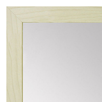 MR1770-1 Flat Unfinished Natural Wood 1 Inch Frame - Paint or Stain - Small Custom Wall Mirror